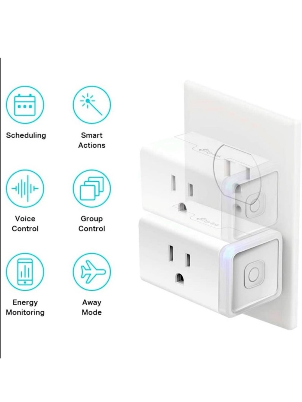 Kasa Smart Plug Mini with Energy Monitoring, Smart Home Wi-Fi Outlet